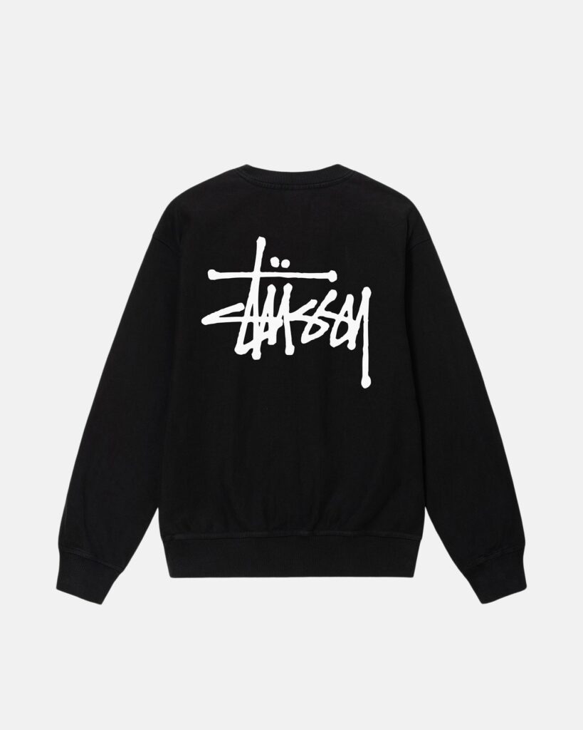 BASIC STÜSSY CREW-BLACK