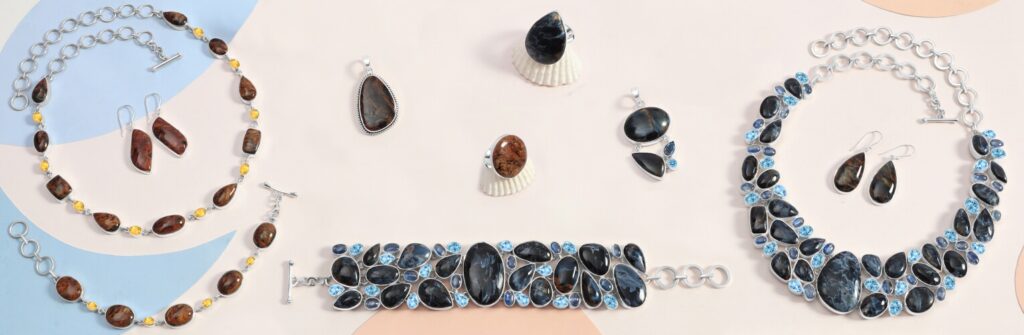 Pietersite Jewelry With Swirling Stormy Elegance